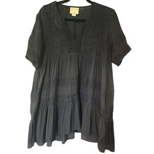 maeve anthropologie Black top Size large